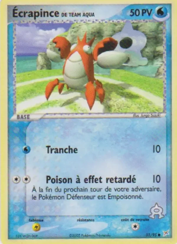 Carte Écrapince de Team Aqua