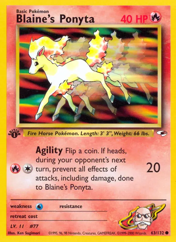 Carte Blaine's Ponyta