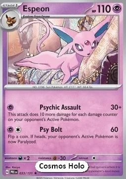 Carte Pokémon Mentali — Évolutions Prismatiques