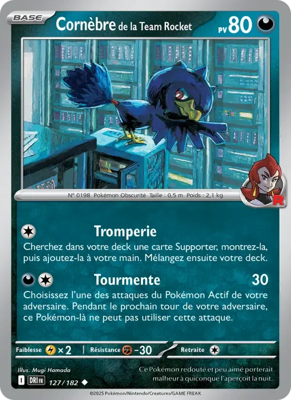 Carte Cornèbre de la Team Rocket