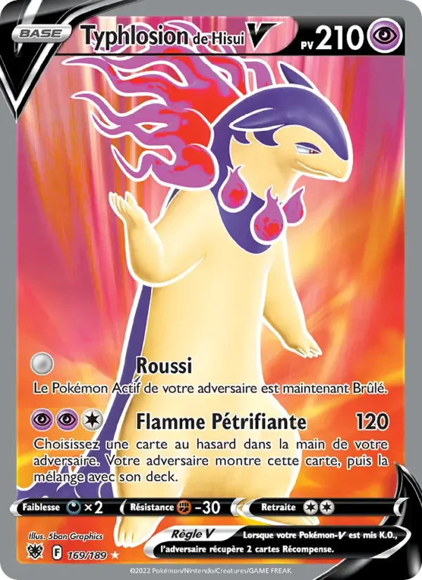 Carte Typhlosion de Hisui V