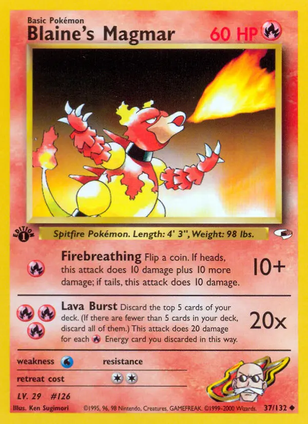 Carte Blaine's Magmar
