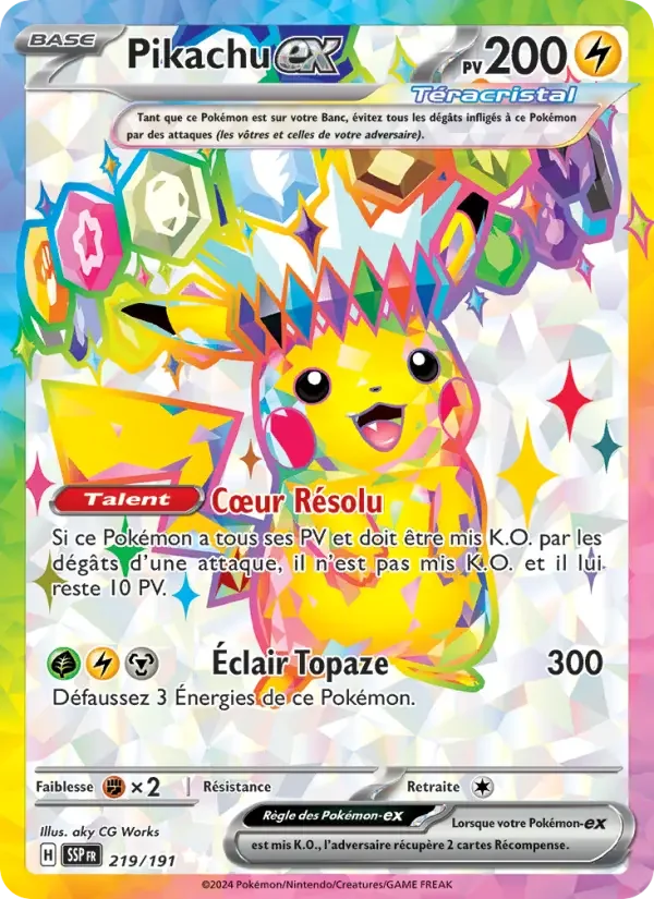 Carte Pikachu-ex