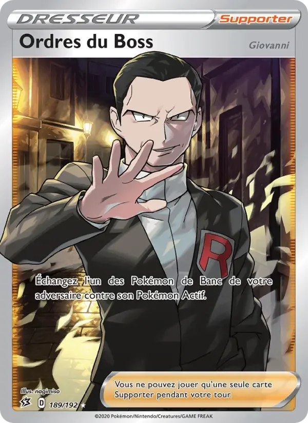 Carte Ordres du Boss (Giovanni)