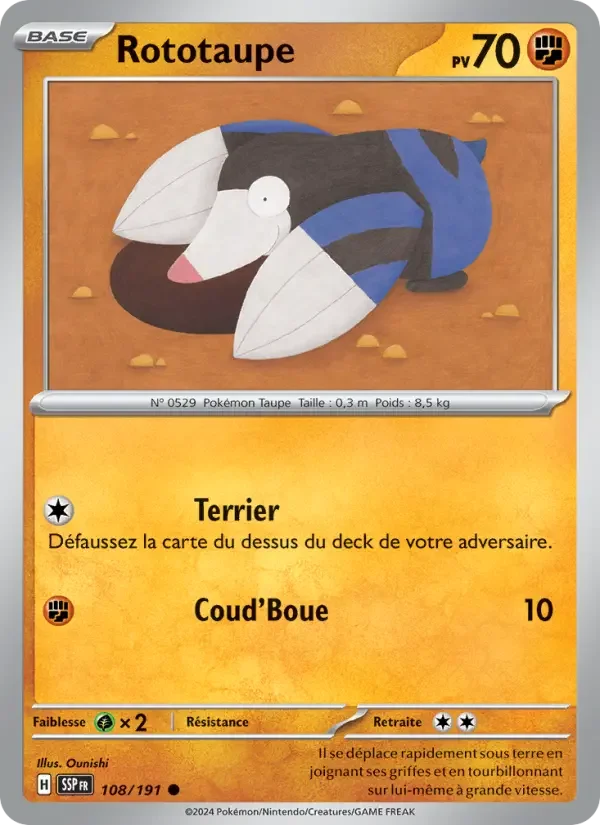 Carte Rototaupe