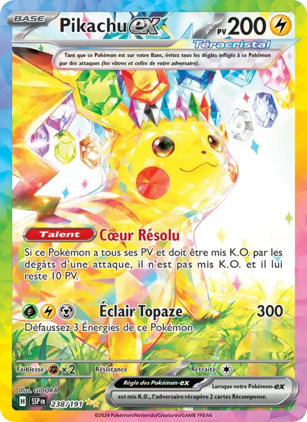 Carte Pikachu-ex