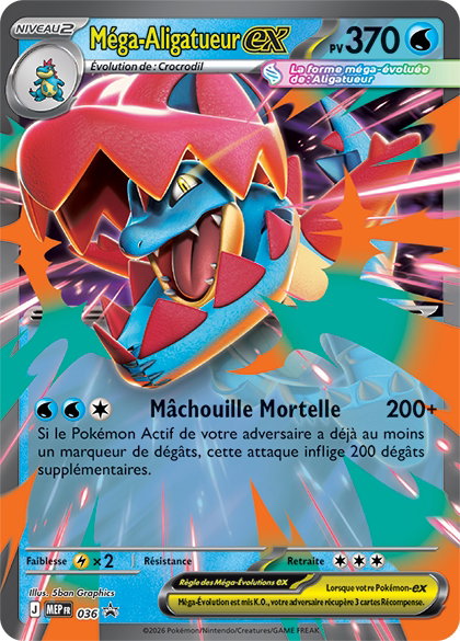 Carte Méga-Aligatueur-ex
