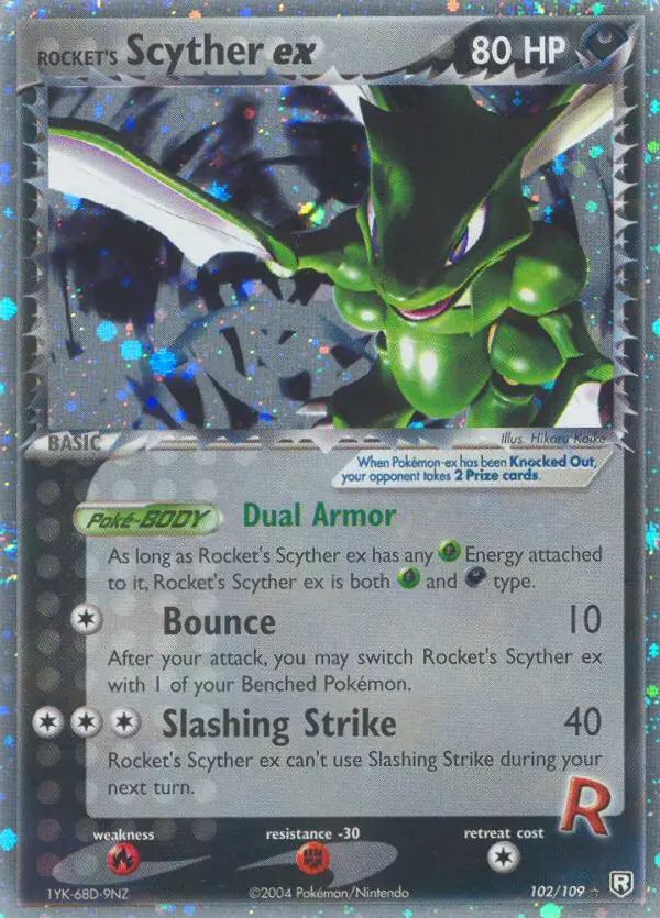 Carte Rocket's Scyther ex