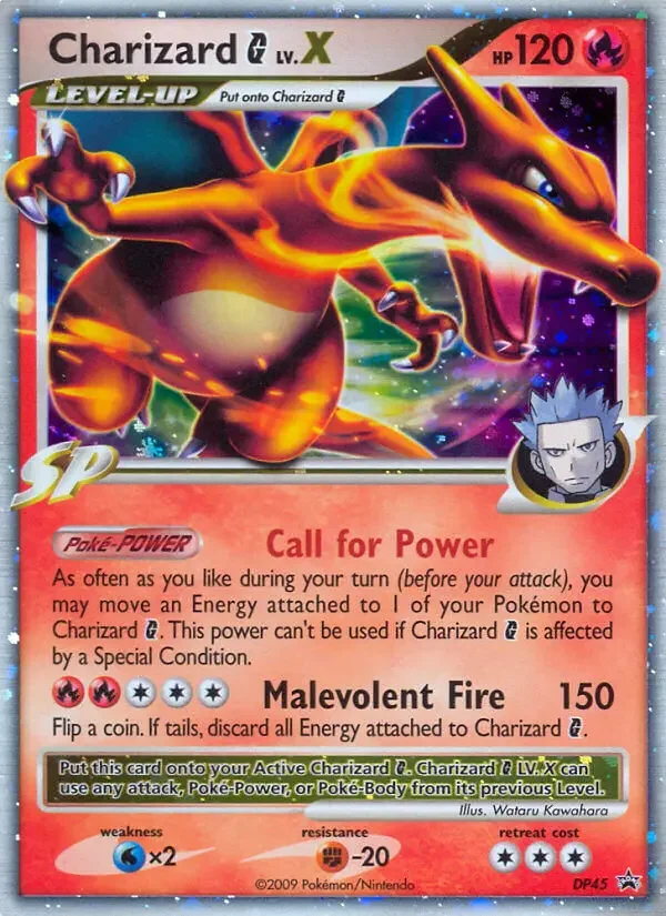 Carte Pokémon Dracaufeu G LV.X — Promos Diamant et Perle