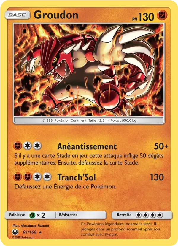 Carte Groudon