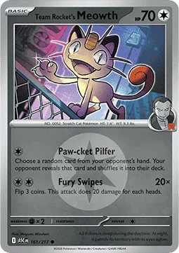Carte Pokémon Miaouss de la Team Rocket — Héros Transcendants