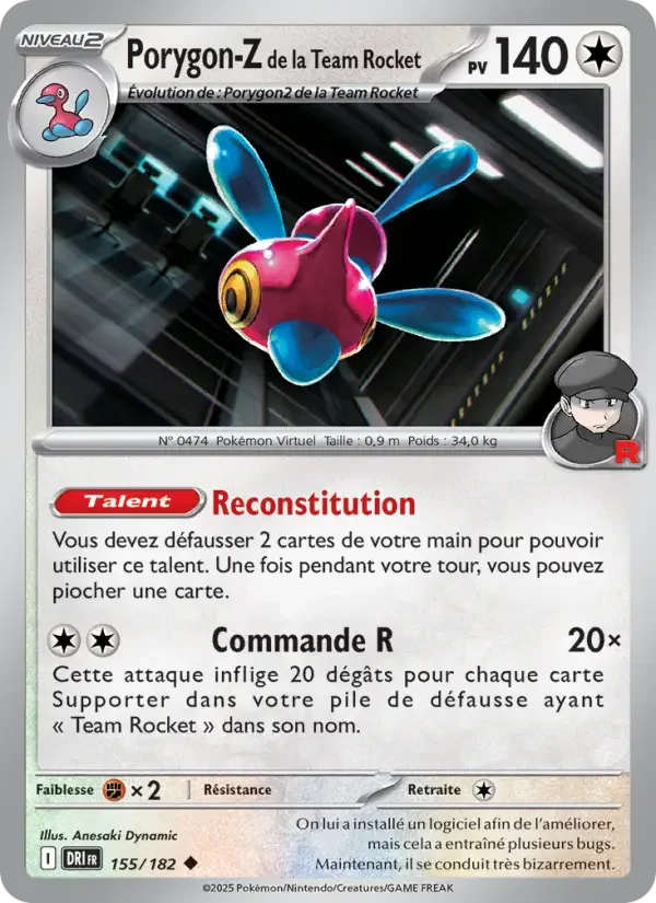Carte Porygon-Z de la Team Rocket
