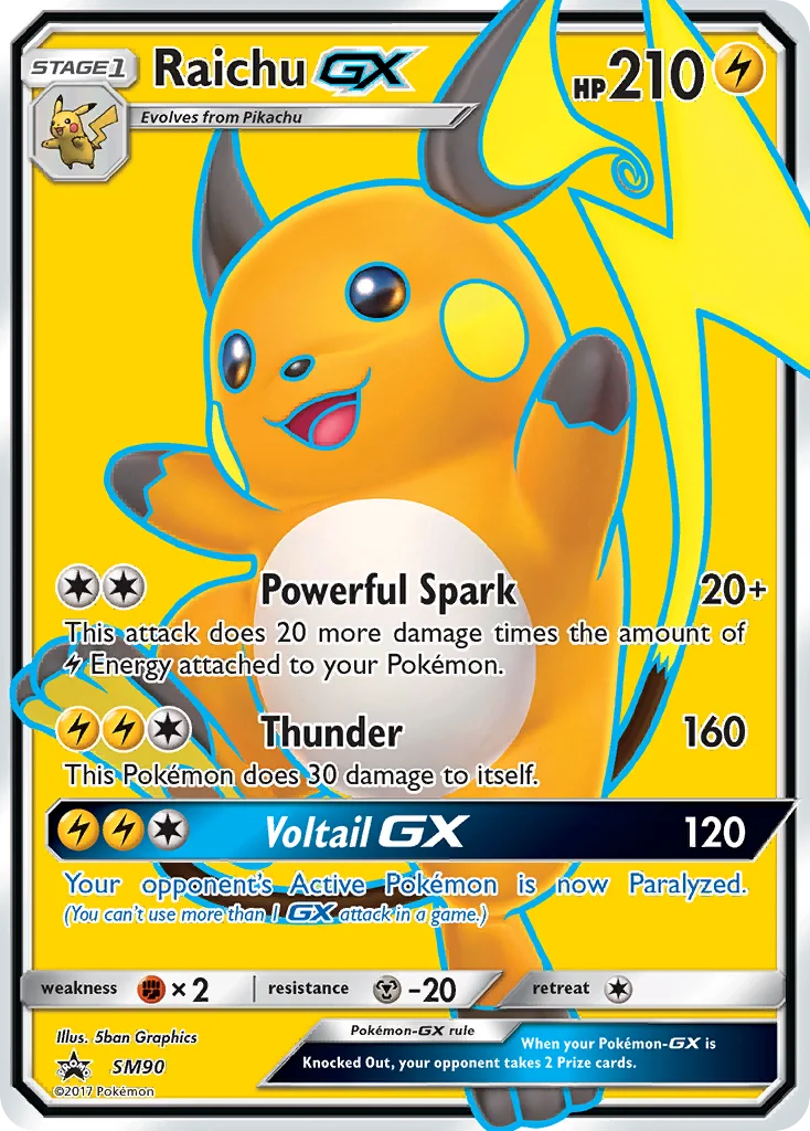Carte Raichu GX