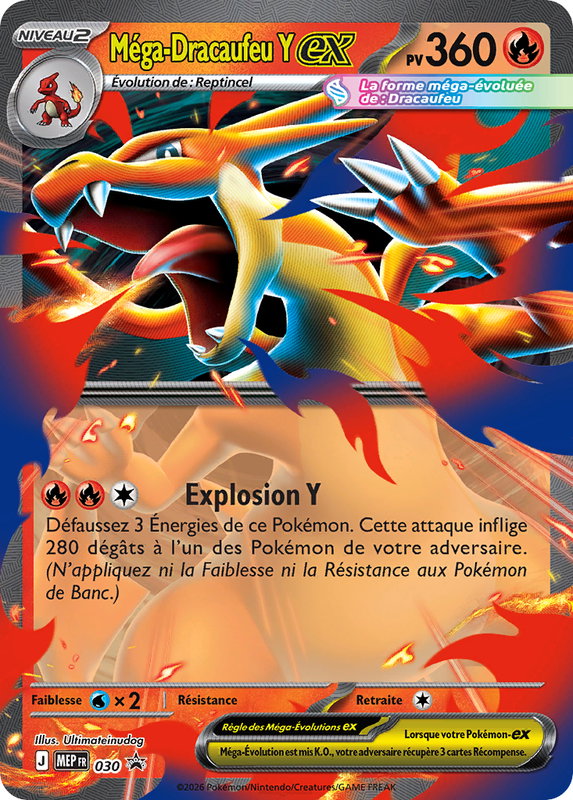 Carte Méga-Dracaufeu Y-ex
