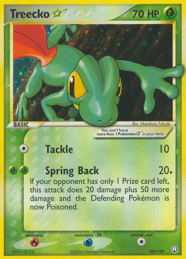 Carte Treecko ★