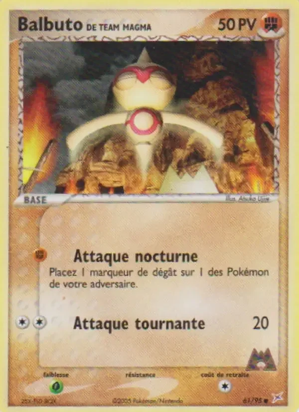 Carte Balbuto de Team Magma