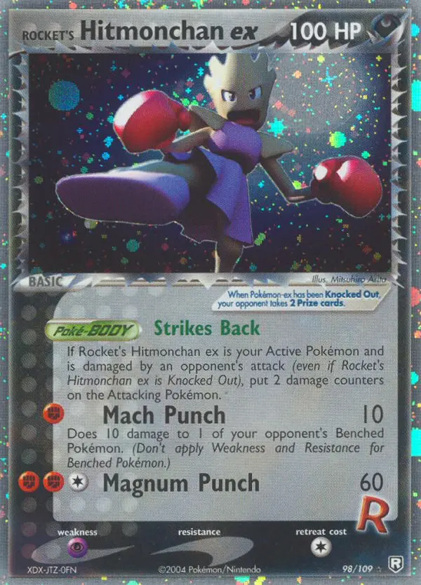 Carte Rocket's Hitmonchan ex
