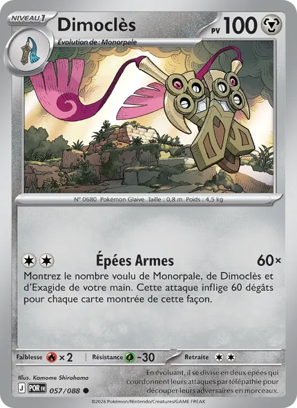 Carte Pokémon Dimoclès — Équilibre Parfait