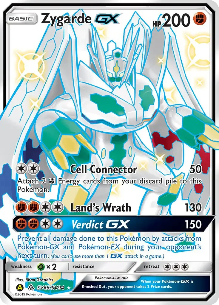 Carte Pokémon Zygarde-GX — Destinées Occultes