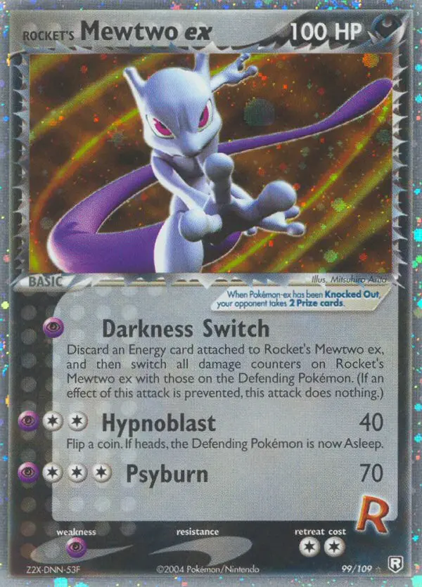 Carte Rocket's Mewtwo ex
