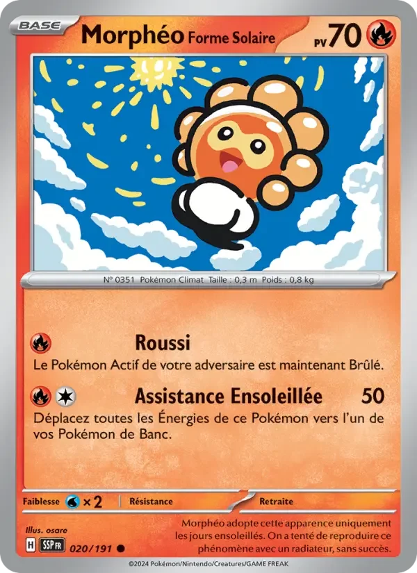 Carte Morphéo Forme Solaire