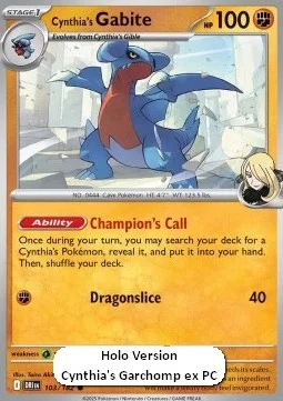 Carte Pokémon Carmache de Cynthia — Rivalités Destinées