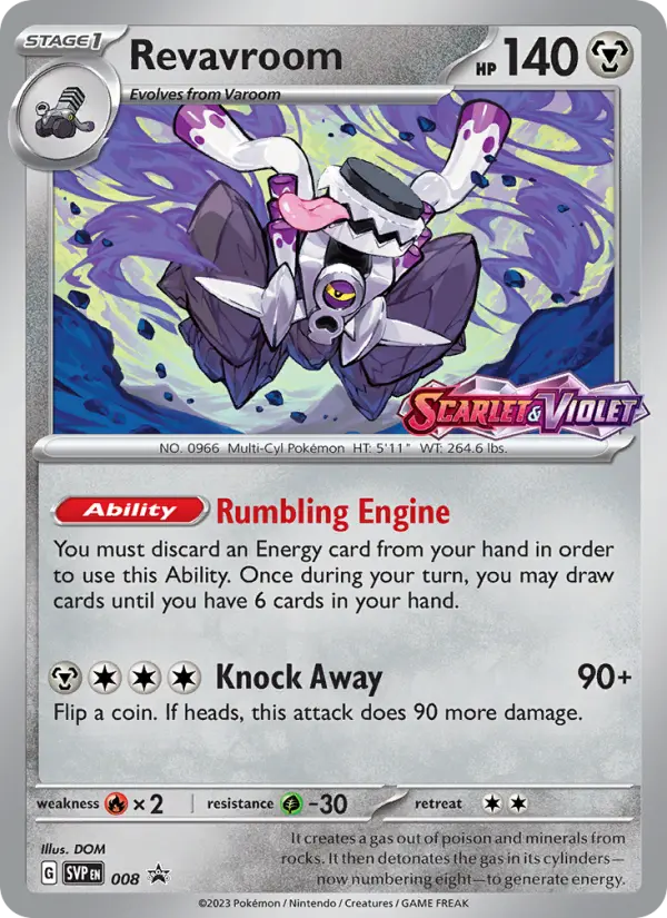 Carte Pokémon Vrombotor — Promos Écarlate et Violet