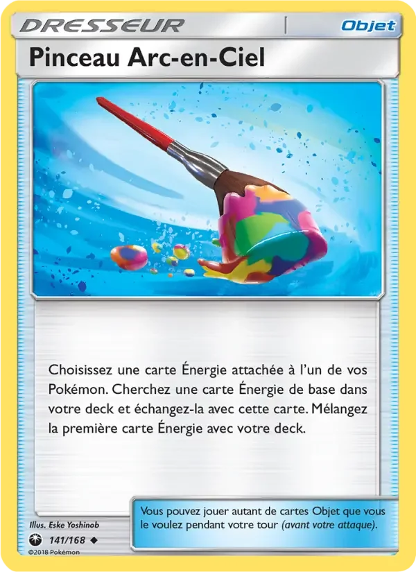 Carte Pinceau Arc-en-Ciel
