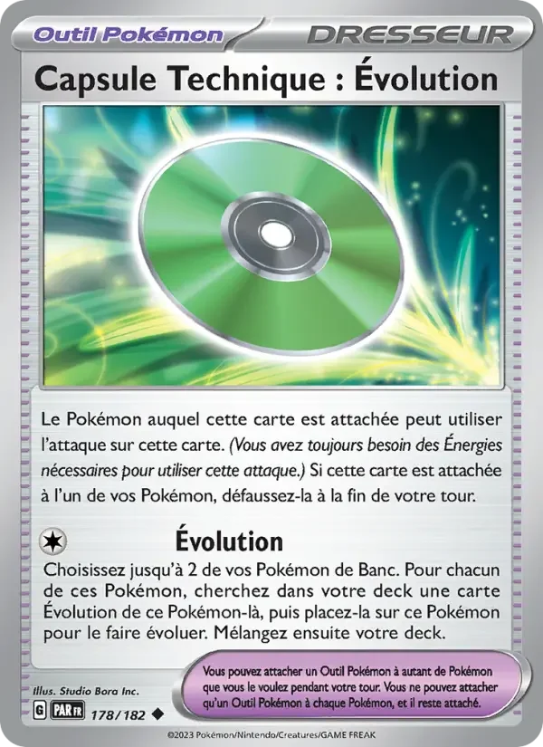 Carte Capsule Technique : Évolution
