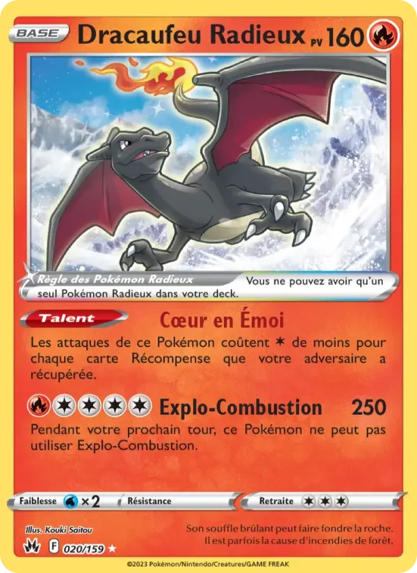 Carte Dracaufeu Radieux