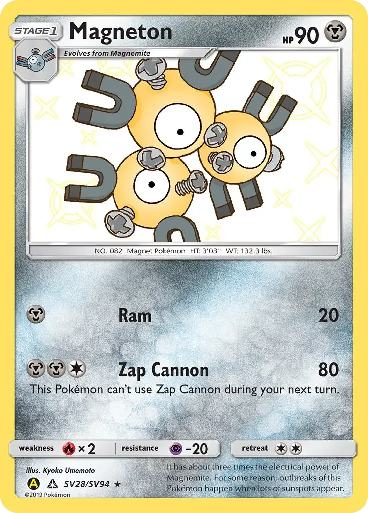 Carte Pokémon Magnéton — Destinées Occultes
