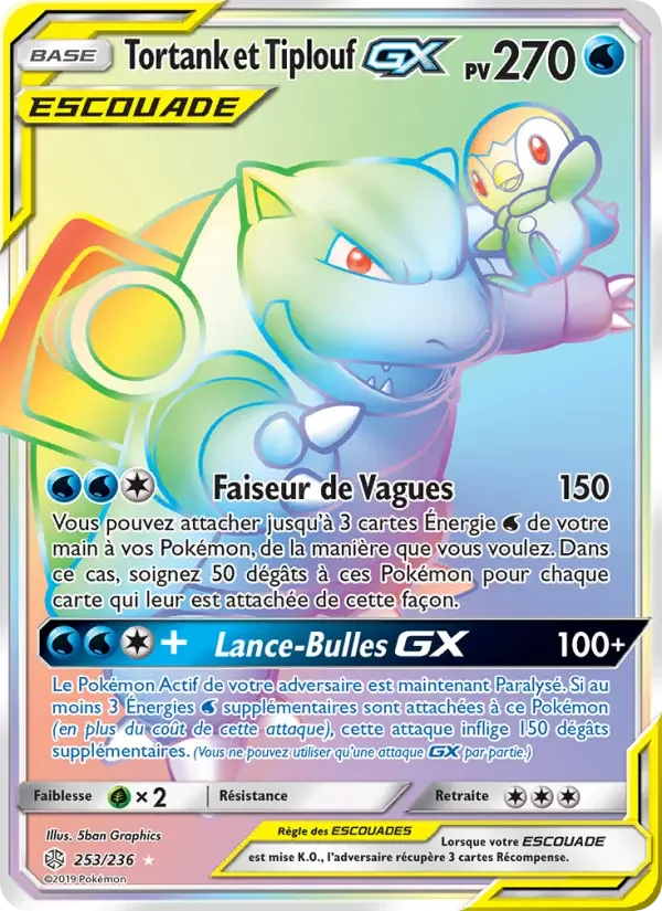 Carte Tortank et Tiplouf GX