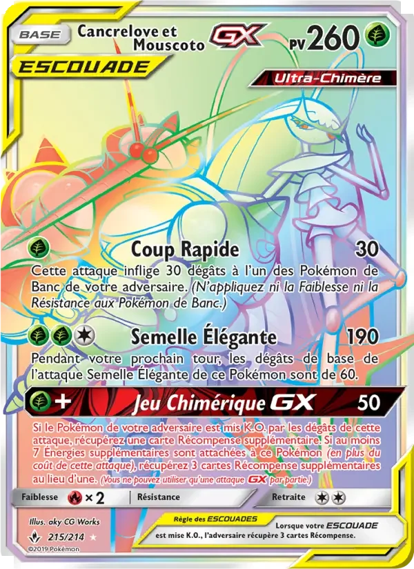 Carte Cancrelove et Mouscoto GX