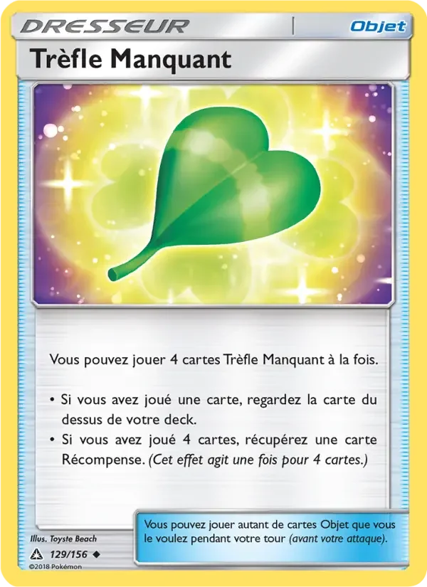Carte Trèfle Manquant