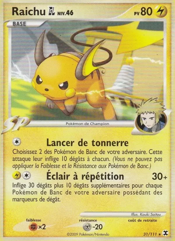 Carte Raichu  Niv. 46