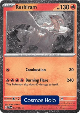 Carte Pokémon Reshiram — Flammes Fantasmagoriques