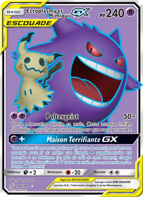 Carte Ectoplasma et Mimiqui GX