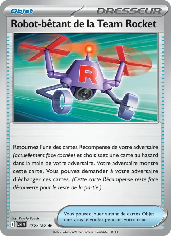 Carte Robot-bêtant de la Team Rocket