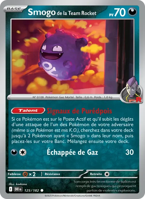 Carte Smogo de la Team Rocket