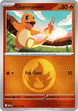 Carte Pokémon Salamèche — Héros Transcendants