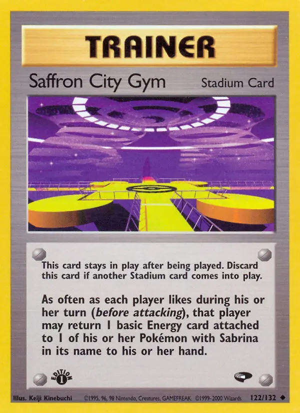 Carte Saffron City Gym