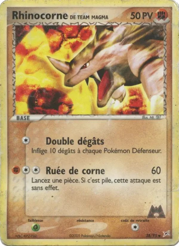 Carte Rhinocorne de Team Magma