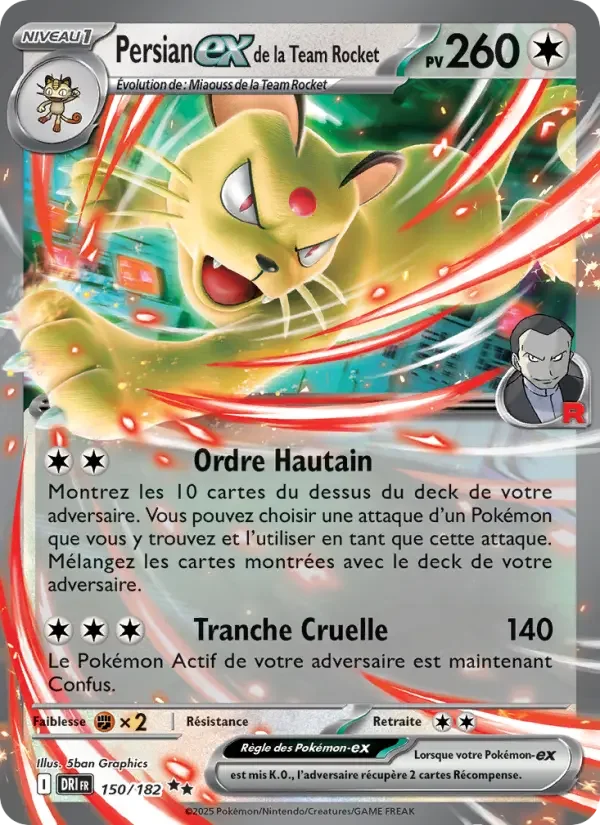 Carte Persian-ex de la Team Rocket