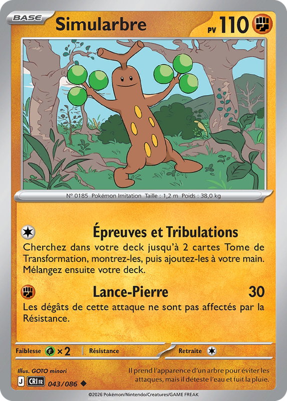 Carte Simularbre