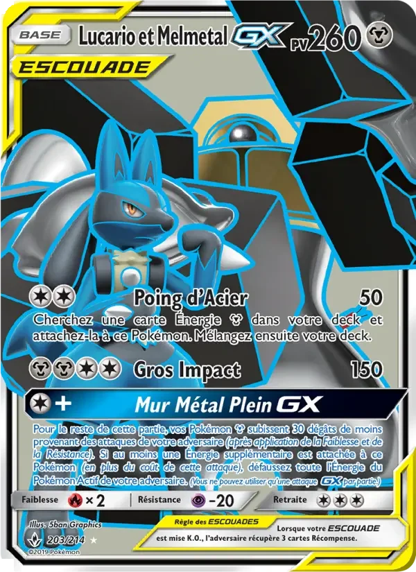 Carte Lucario et Melmetal GX