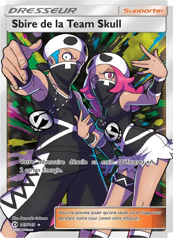Carte Sbire de la Team Skull