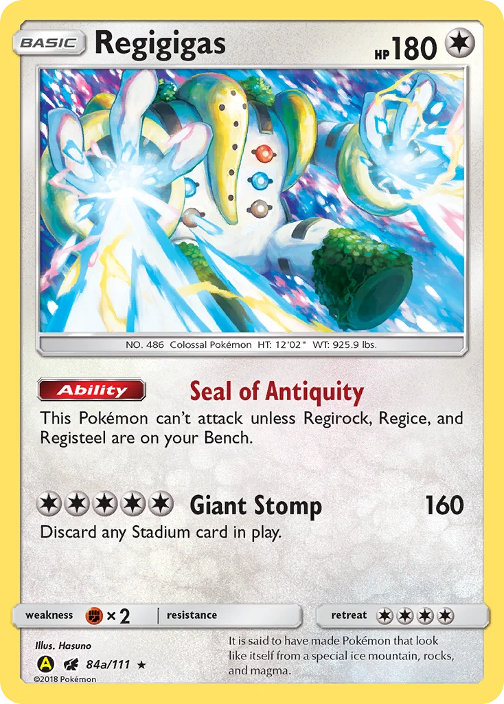 Carte Pokémon Regigigas — Invasion Carmin