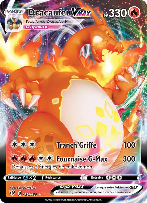 Carte Dracaufeu VMAX