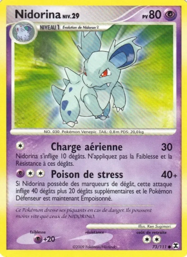 Carte Nidorina Niv. 29