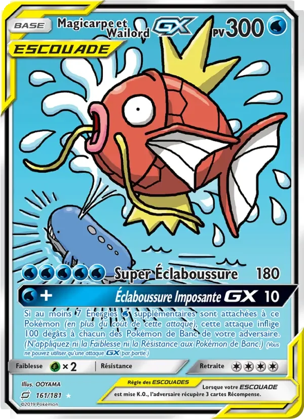 Carte Magicarpe et Wailord GX